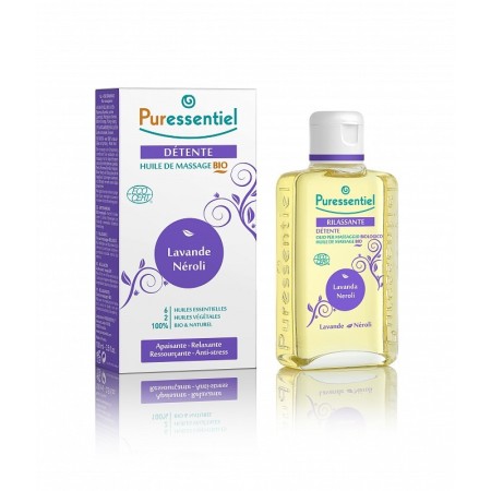 Óleo de massagem puressentiel bio relax 100 ml