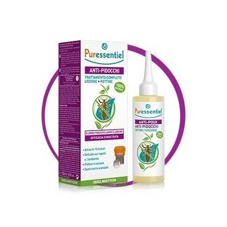 PURESSENTIEL Lusebehandling komplet lotion + kam