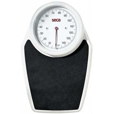 White Mechanical Floor Scale with Black Mat SECA 760