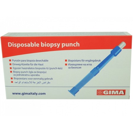 Cureta gima biopsy-punch diâmetro 3 mm - pacote. 10 peças.