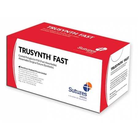 Sutura Ass. Trusynth Fast Calibro 3/0, Curva 1/2, Ago 17 Mm - 45 Cm - Incolore - conf. 12 pz.