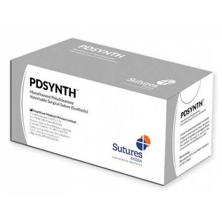 Pdsynth Assuture 1 Gauge, 1/2 Curve, 40 mm Needle - 90 cm - Purple - Pack 12 pcs.