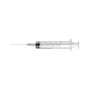 Jeringa 3 piezas con aguja, 21g - 20 ml cl excéntrico - paquete. 50 piezas.