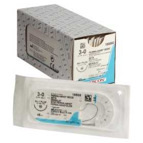 Non-Absorbable Suture Ethicon Silk 18509G with needle 1/2 22mm USP 3/0 black - 1 pc.