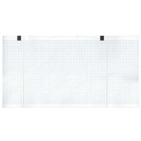 Rollo papel termico ecg 130x27 mmxm - rejilla azul