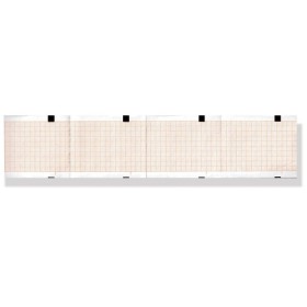 Carta termica ecg 63x75 mm x 400 - pacco griglia arancio