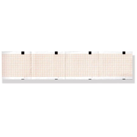 EKG-termopapper 63x75 mm x 400 - orange rutnätspaket - paket 25 paket