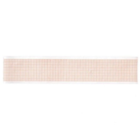 Carta termica ecg 50x23 mmxm - rotolo griglia arancio - conf. 20 rotoli