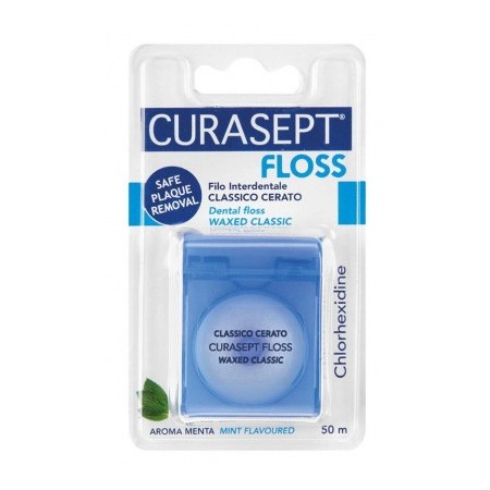 Curasept classic floss waxed chlorhexidine cs-07138 - 50m