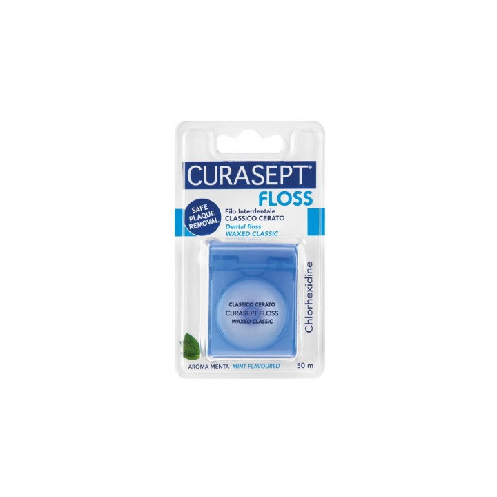 Curasept Classic Floss Gewachstes Chlorhexidin CS-07138 - 50 m