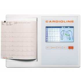 Electrocardiograf CARDIOLINE ECG200L cu software EasyAPP și interpretare Glasgow