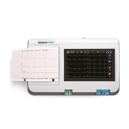 Elettrocardiografo 3 canali interpretativo - display touch screen