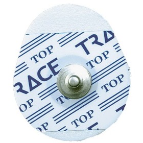 Pre-gelled foam electrodes for ecg and stress test 36x42 mm - solid gel - pack of 50.