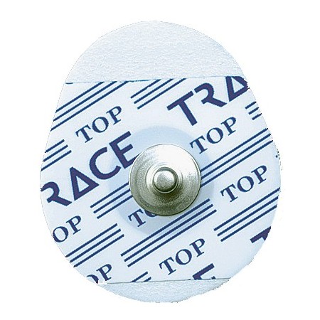 Eletrodos de espuma pré-gelados para ecg e teste de esforço 36x42 mm - gel sólido - pacote com 50 unidades.