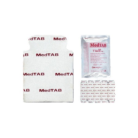 Eletrodos de ecg medtab para clipes de jacaré - pacote com 100 unidades