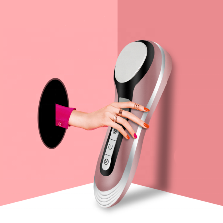 Anteamed gesichtsmassagegerät mit vibrationsfunktion, heiß- und kaltmassage