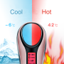 Anteamed gesichtsmassagegerät mit vibrationsfunktion, heiß- und kaltmassage