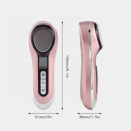 Anteamed facial massager with vibration function, hot and cold massage