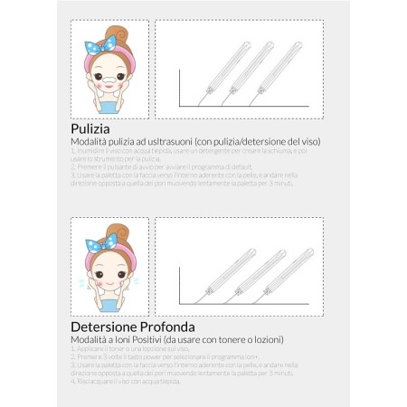 Scrubber anteamed per la pelle del viso, detergente per i pori, cleaner esfoliante - bianco