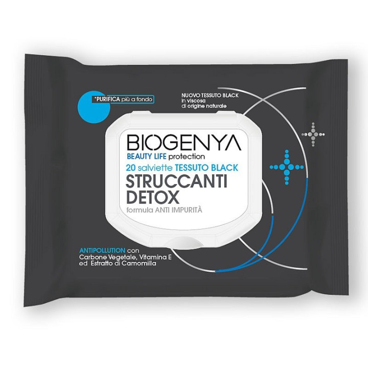 Detox-makeupfjerner-servietter BioGenya - 20 stk.