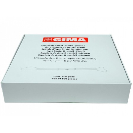 Ayre plastic spatel - type b - steriel - verpakking van 100 stuks.