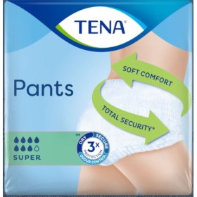 TENA Pants Super Absorberende trusser til urinlækage - XL - 12 stk