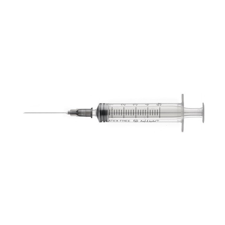 Syringe 20 ml INJ/LIGHT with eccentric Luer cone with needle 21G - 50 pcs.