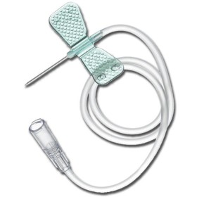 Vlindernaalden Geel 20G FLY-SET Luer Lock met buis 30 cm - 100 st.