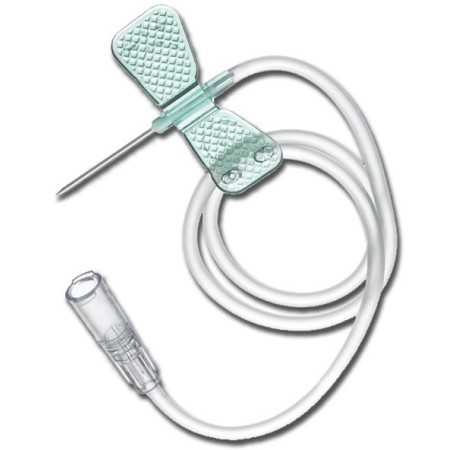 Green Butterfly Needles FLY-SET 21G Luer Lock with tube 30 cm - 100 pcs.