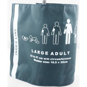 Reusable monitor cuff for obese people with connector