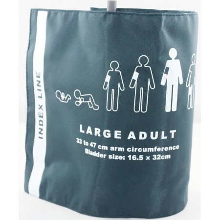 Reusable monitor cuff for obese people with connector