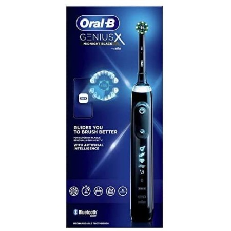 Oral-b genius x noir (sans étui de voyage) brosse à dents électrique