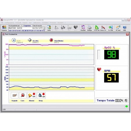 Mir usb tragbares spirometer