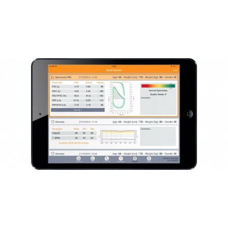 Spirometru de buzunar mir spirobank 2 smart cu oximetru