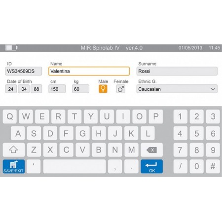 Spirometer met mir spirolab-printer