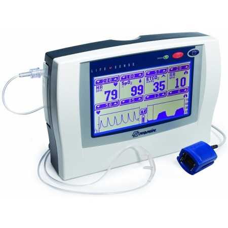 Kapnograf med LifeSense pulsoximeter (EtCO2 + SpO2)