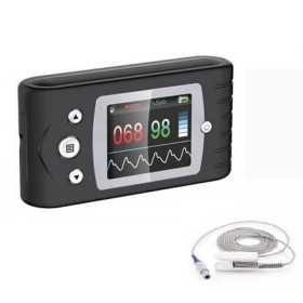 "SAT-500" Handheld-Pulsoximeter mit Sensor für Erwachsene und Sensor für Kinder - anschließbar an PC