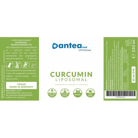Anteamed liposomal curcumin 250ml - flüssiges liposomales curcumin