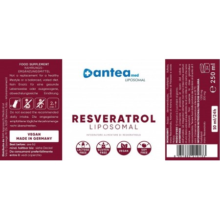 Anteamed liposomal resverastrolo con aroma all'arancia 250ml