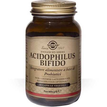 Solgar Acidophilus Bifido 60 vegetariske kapsler