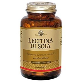 Solgar lecitina de soja 100 pérolas softgels