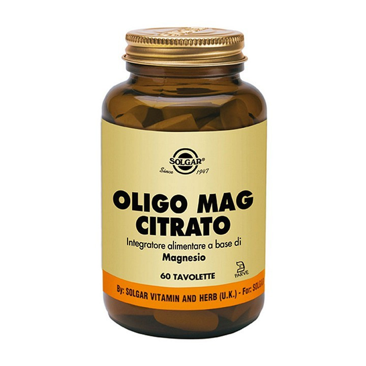 Solgar Oligo Mag Citrat 60 comprimate