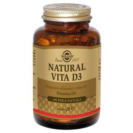 Solgar Natural Vita D3 100 softgels pärlor