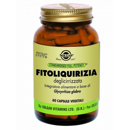 Solgar fitoliquirizia deglicirrizzata 60 capsule vegetali
