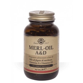 Solgar MERL-OIL A a D 100 mäkkých želatínových kapsúl