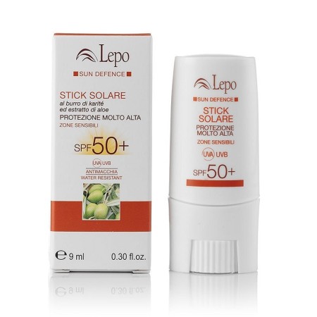 Lepo sun stick spf 50+ z masłem shea i ekstraktem z aloesu 9 ml
