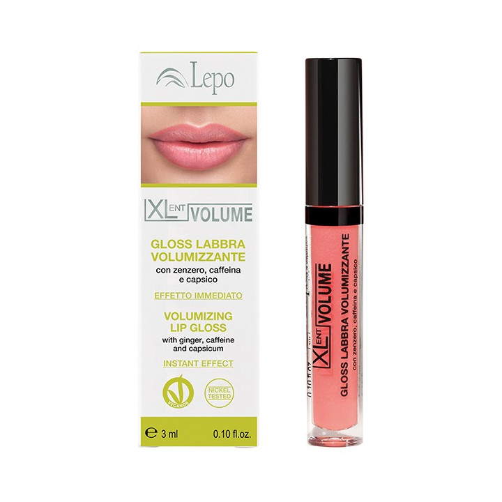 XLent VOLUME - LIPS VOLUMIZING GLOSS cu ghimbir, cofeină și ardei capia - 3 ml
