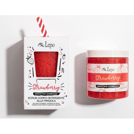 Strawberry smoothie gommage - jagodni čistilni piling za telo - 250 ml