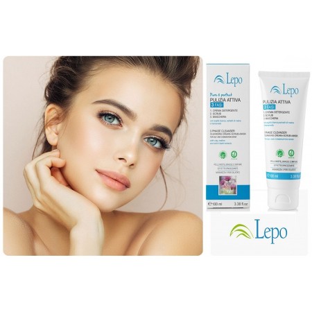 Nettoyage actif 3 phases aux extraits d'argile blanche, de mauve et d'hamamélis 100ml