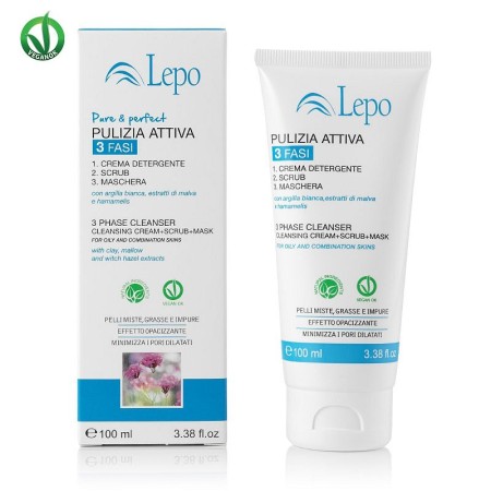 Active cleaning 3 phases with white clay, mallow and witch hazel extracts 100ml